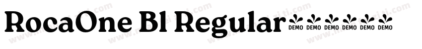 RocaOne Bl Regular字体转换